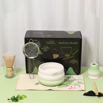 Set de thé Matcha 7/4 pièces Set Matcha Japonais Fouet en Bambou Sûr Cuillère à Thé Sets de Thé Magasin de Boissons Outils de Préparation du Thé Accessoires