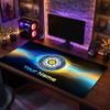 Leeds United Custom Large Mouse Pad, Personalized Name Text Print, Football Logo Non‑Slip Desk Mat Gaming Gift