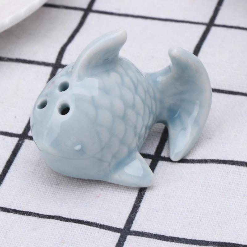 1 pár Rybí keramická solnička a pepřenka Sada lahvička na koření Svatba Večírek Dárek Nástroje na koření Vánoční dárky