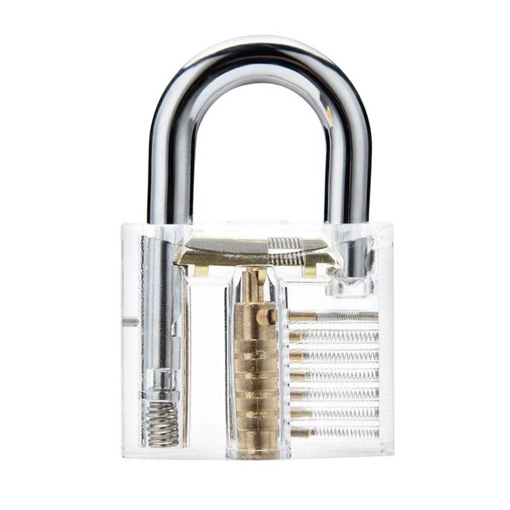 

Transparent Manually Assembled Lock Plastic Lock Core Locksmith Training Tools Home 78 50mm