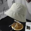 Simple Windproof Bow Fisherman's Hat Children's Summer Thin Foldable Hat Sun Hat Shows Small Face