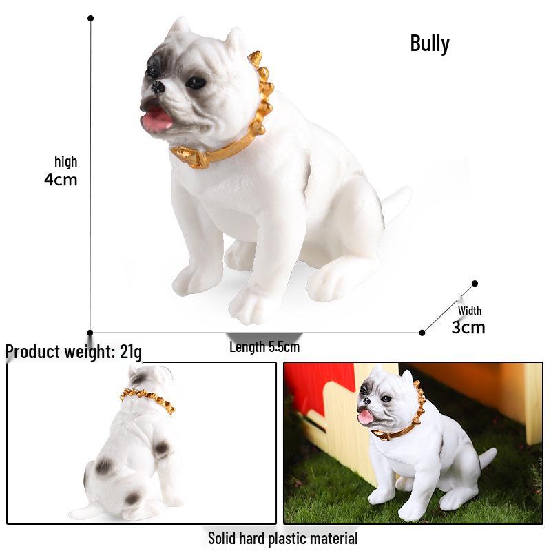 Solid Cute Animal Models: Squirrel, Shiba Inu, Teddy, Hamster, Panda, Flying Squirrel Car/Desktop Ornaments
