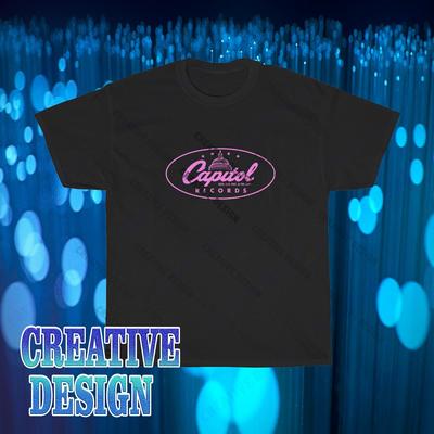 T-shirt Nuova con Logo Capitol Records Divertente Taglie dalla S alla 5XL