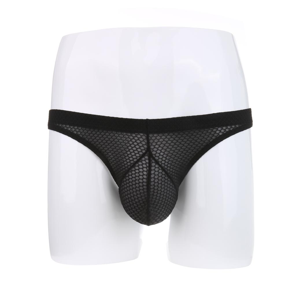 Men Sexy Jockstrap Thong G String Underwear Mesh See Through Man Panties Underpants Anal Lingerie Ropa Interior Comfortable Breathable Daily Wear