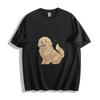 Golden Pup Joy T-Shirt Mens Womens Tees Top - Adorable Anime Dog Design Unisex Tee