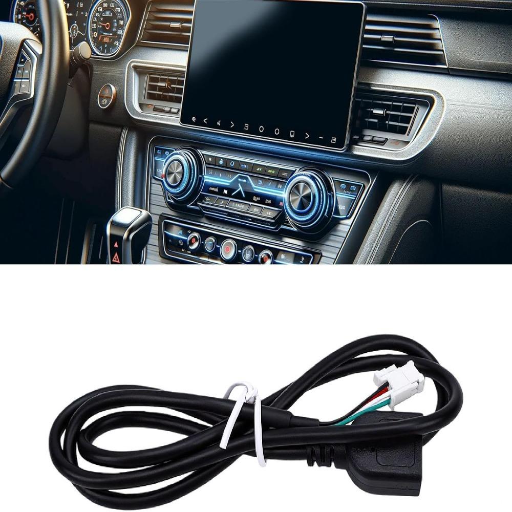 2 Pack 75cm / 29.13in Length Car Stereo Harness USB Extension Cable  For Android Car Radio