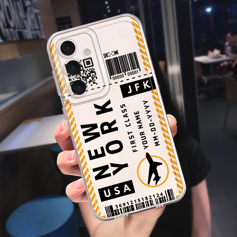 

CreativeBboarding Pass Case for Samsung Galaxy A57 A14 A16 A34 A35 A36 A37 A54 A15 A52 A56 A55 A25 A51 A26 A24 A52 A17 Phone Galaxy A53 5G
