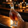 Unique Wine Bottle Gift 3D Animal Whiskey Decanter, 350ml Decorative Bottle, Glass Bird Liquor Design Artistic Decanter for Spirits Home Bar