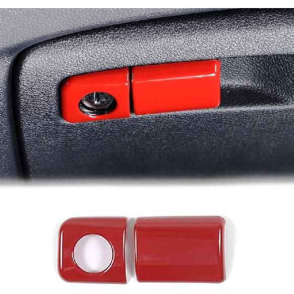 

Накладка на ручку перчаточного ящика со стороны пассажира для Honda Pilot 2016-2022/ Honda Ridgeline 2017-2023/ Honda Passport 2019-2023 Декоративная для интерьера Sport Red