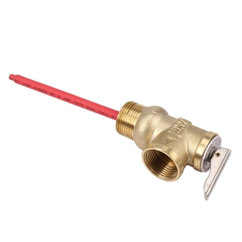 High Pressure Solar Water Heater Component Brass Texture 0.7Mpa Safety Valves Suitable for Home and Small Business Use