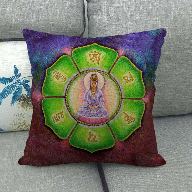 Bohemian Geometric Patterns Digital Printing Short Plush Pillow Covers For Car Sofa Office Cushion Cover Home Goods
