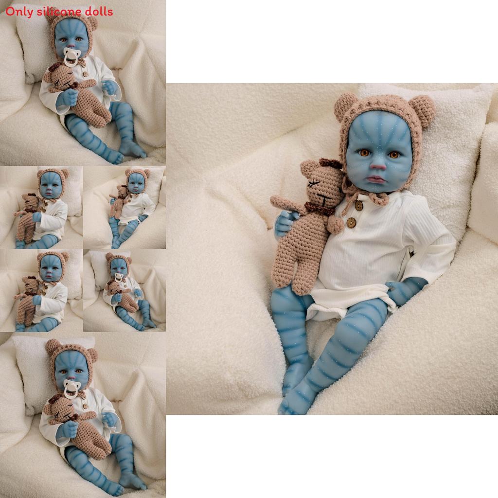 Bambola di Silicone Stile Avatar Bambino Realistico Neonato Per Collezionisti e Appassionati di Regali