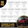20X Fender Retainer Flare Moulding Mounting Clips Kit Fit Jeep 18-20 Wrangler JL