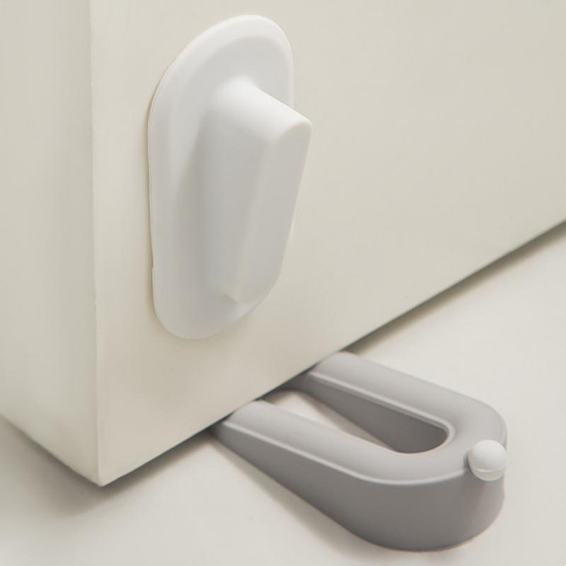 Silicone Door Stop Holder Door Catch Stoppers Door Stops for Bottom of Door Sound Dampening Door Bumpers Door Stop Wedge Tool