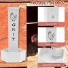 2Pcs Set Chicken Grit and Oyster Shell Feeder with Lid Double Bucket Design Precise Classification Auto Drop for Chicken House