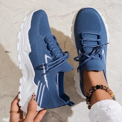 Damen, Freizeitschuhe, Gewebte Damenschuhe, Atmungsaktive Schuhe, Ganzjahres-Damenschuhe