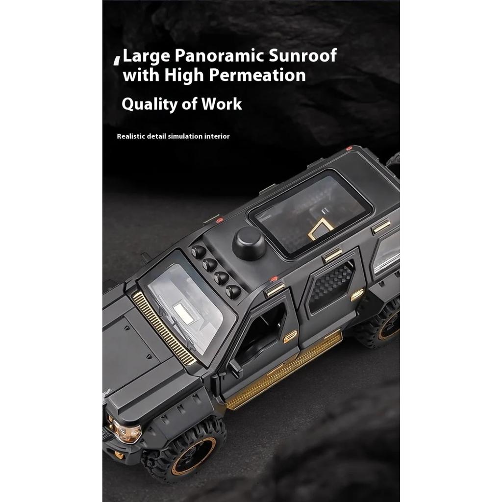 1/24 G.PATTON Off Road Vehicle Alloy Diecast Metal Model Simulation Collect Children's Toy Kids Gift Birthday Present for Boys
