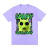 Gnarp Silly Alien Cat Meme Brainrot T Shirts Gen Z Stupid Funny Unisex Women Clothing Fashion Oversized Cotton T-Shirt Streetwear