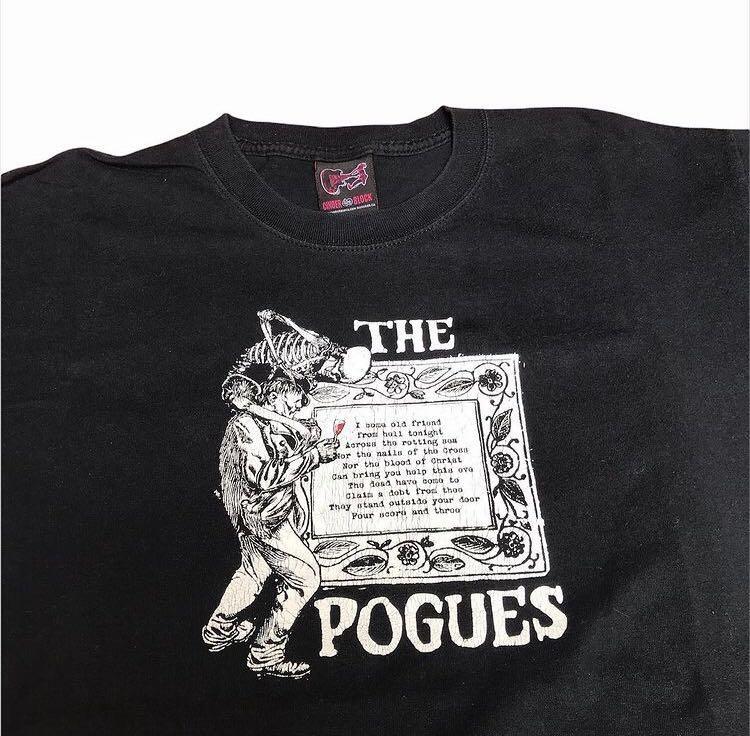 Группа The Pogues Черная Хлопковая Футболка с Коротким Рукавом Унисекс S-5XL VN2636 Унисекс Футболка XL