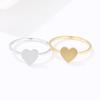 DOTIFI For Women Rings Peach Hearts Stainless Steel Gold Color Fashion Jewellery Ring Stacked R171