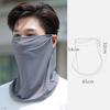 Sunscreen Face Scarf Unisex Uv Protection Outdoor Neck Wrap Cover Sports Sun Proof Bib Ice Silk Mask Face Neck Wrap Cover