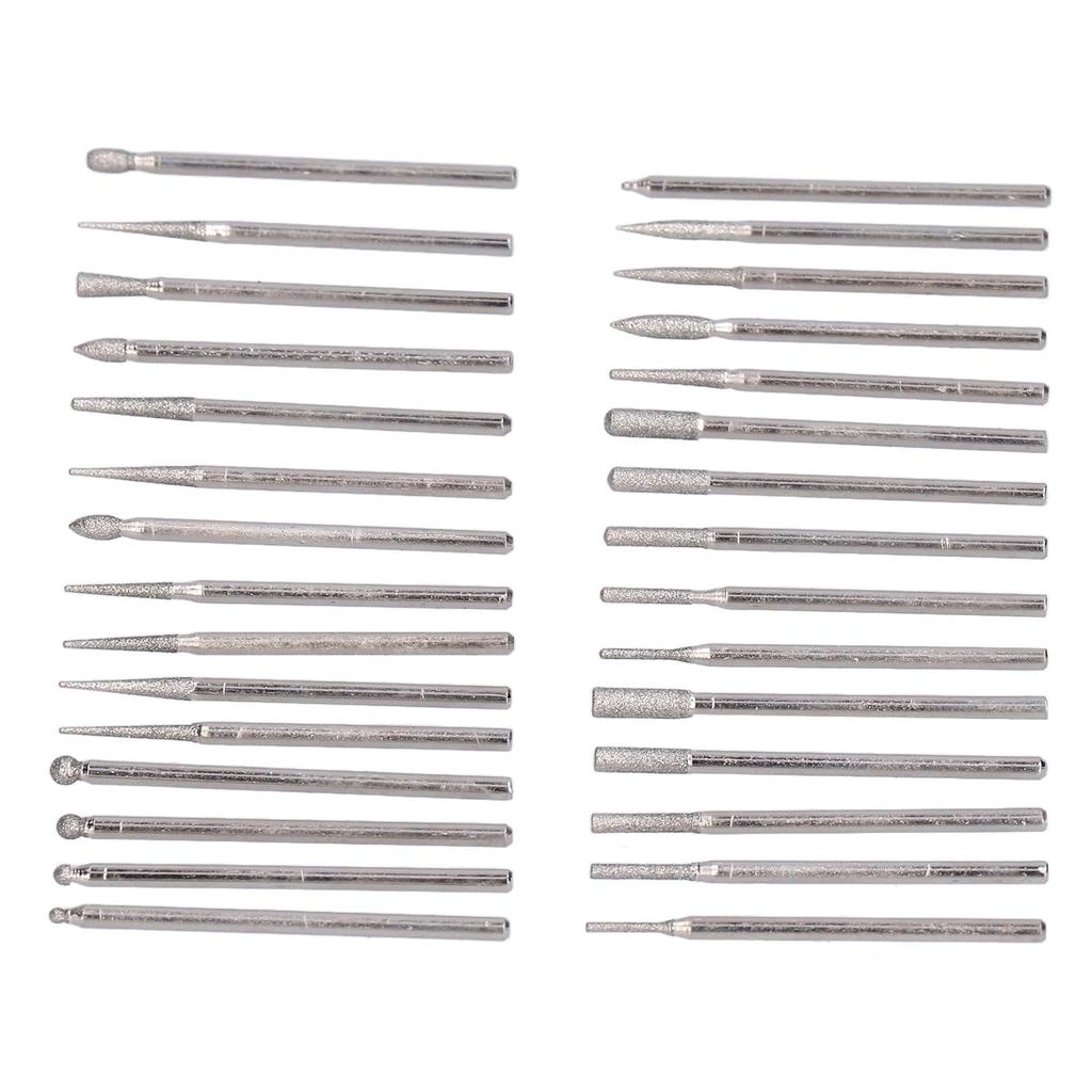 30Pcs Grinding Head Bit Emery Grinder Burr File Tool Set Kit for Polishing Carving