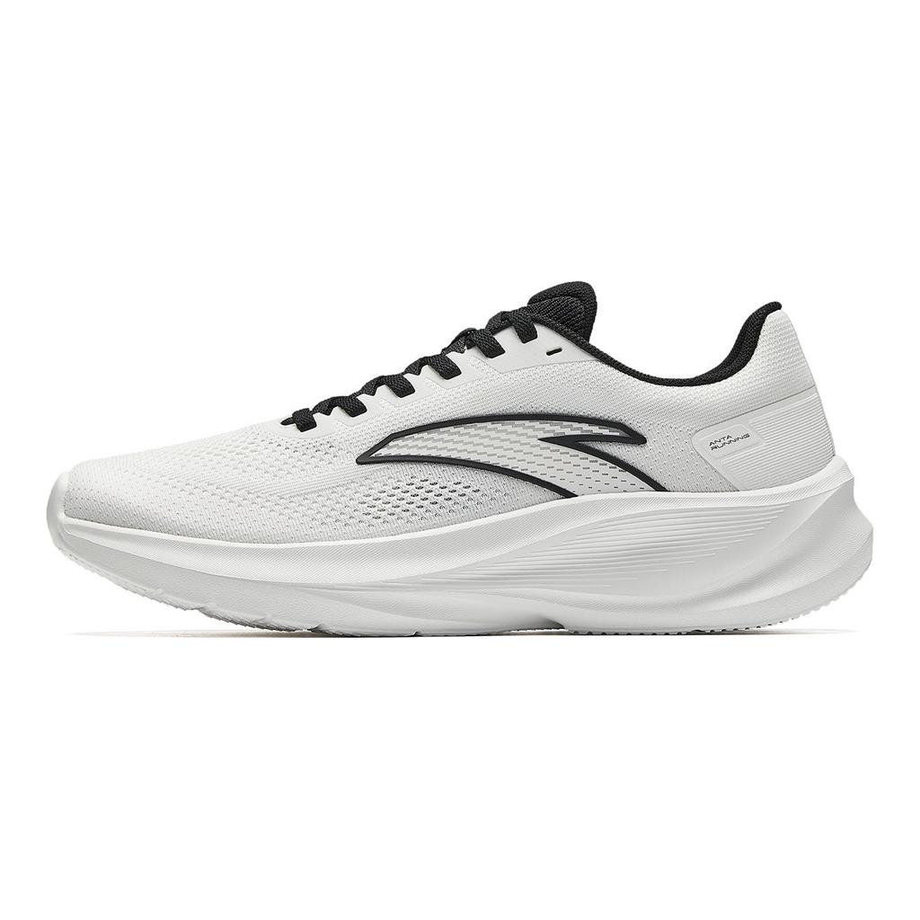 Anta Rebound Abrasion Resistant Lightweight Slip Resistant Running Shoes Men's White Black 912625505-1
