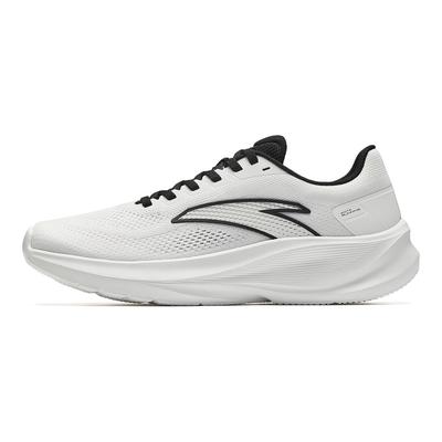 Rebound Abrasion Resistant Lightweight Slip Resistant Running Shoes Men's White Black 912625505-1