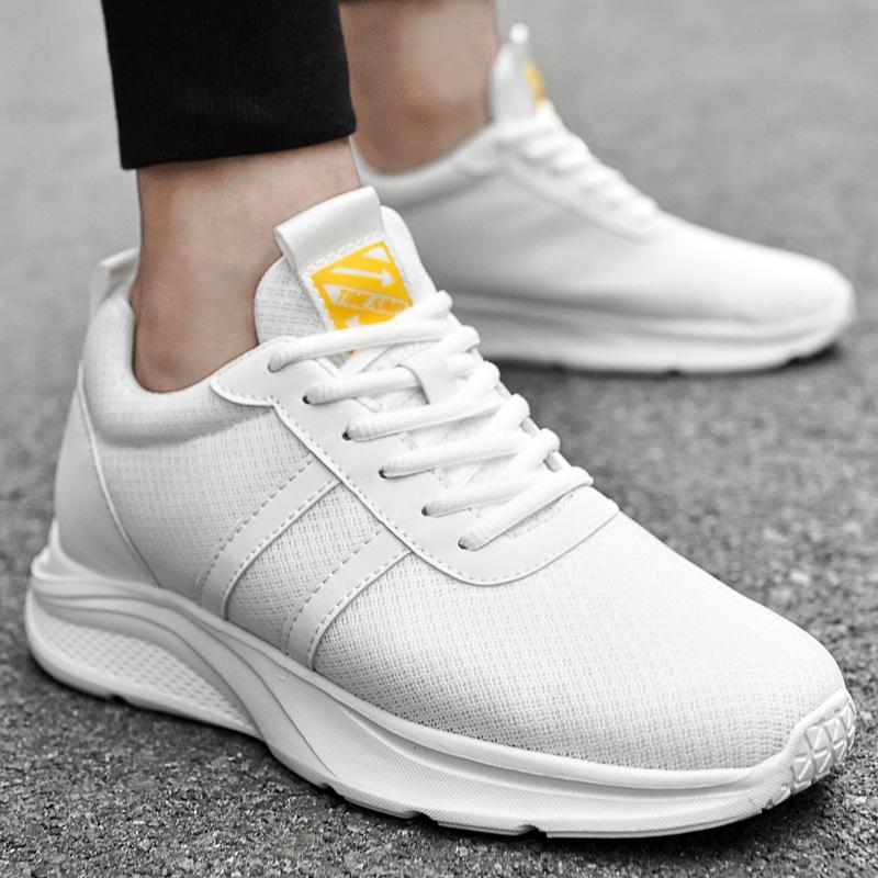 Мужская и женская обувь с невидимой внутренней высотой 8 см. Кроссовки для спорта — фото 4