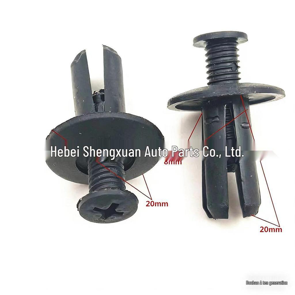 Universal Car Plastic Expansion Screw Clip Set for Bumper, Fender, and Trunk