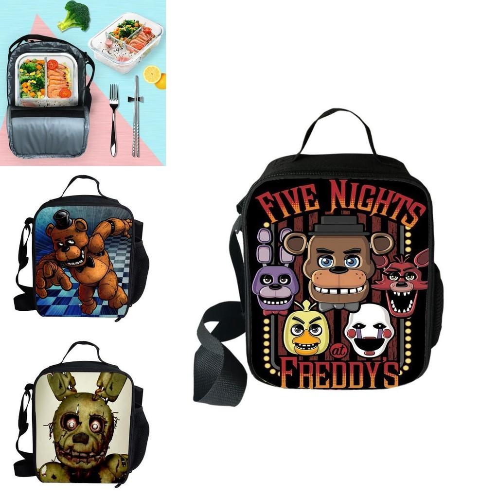 Torba śniadaniowa termoizolacyjna z nadrukiem 3D Five Nights At Freddy's o dużej pojemności do wszechstronnego użytku