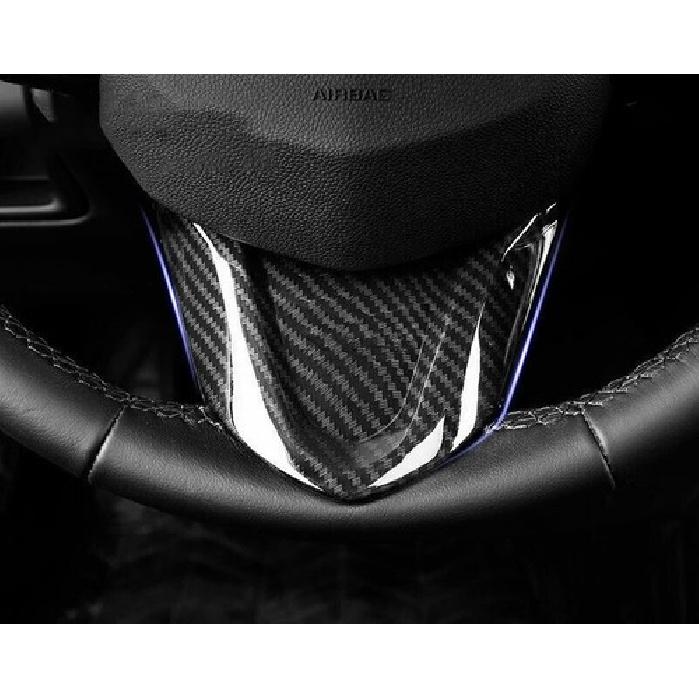 For Cadillac CT5 2019-2024 Carbon Fiber Console Steering Wheel U-Type Cover Trim
