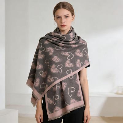 Warm Imitation Cashmere Shawl and Snood – Thick, Versatile, and Perfect for Autumn and Winter