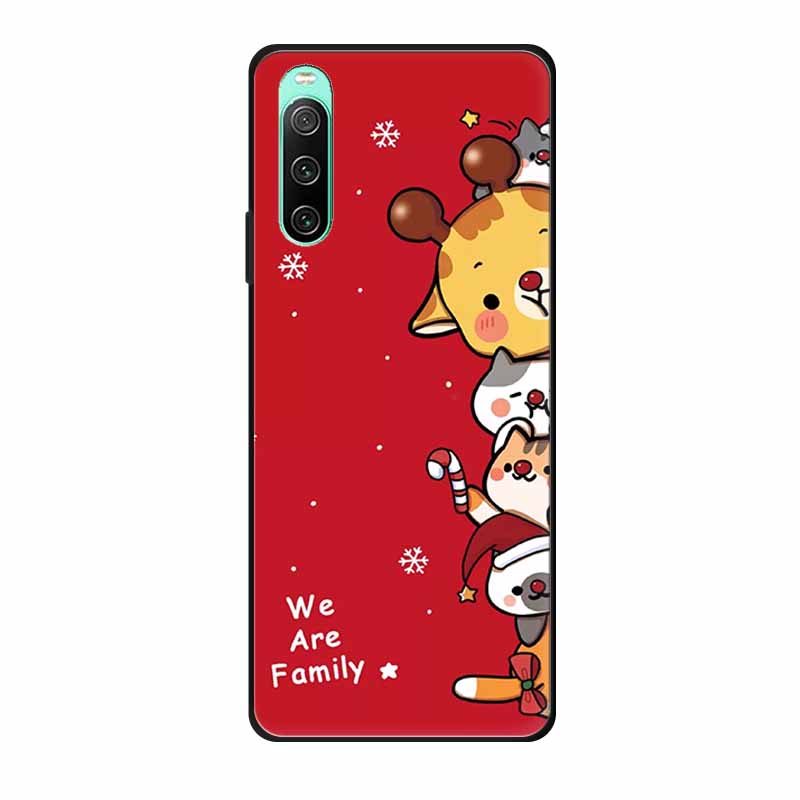 Christmas Phone Cases For Sony Xperia 10 IV Cases Soft TPU Silicone Santa Santa Claus Covers For Xperia 10 IV Cover Bumper Funda