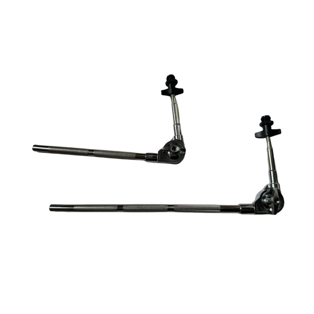 Dual-purpose Suspended Cymbal Stand with Angled/Straight Pole and Microphone Clip