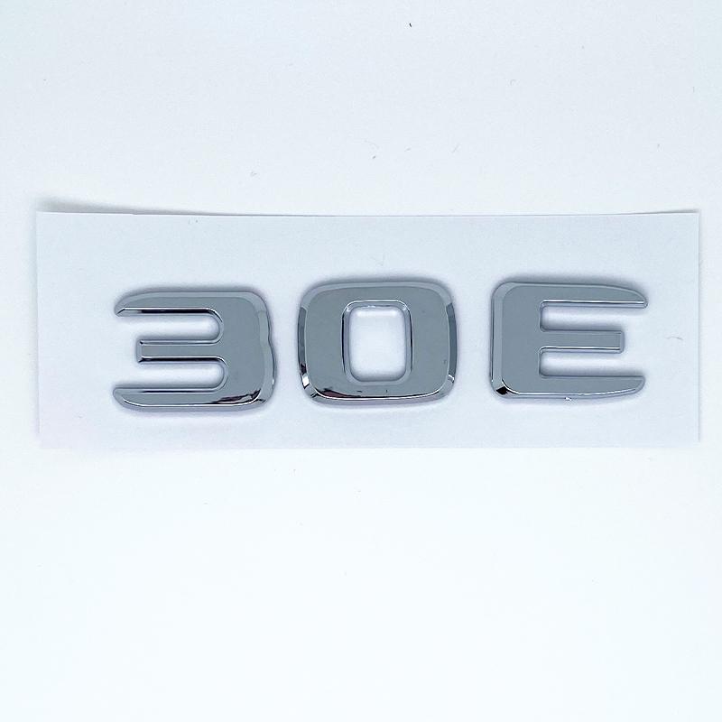 Black Silve Letters B25 30E 900 850 800 700 ABS Emblem for Mercedes Benz Brabus E W212 W213 Car Trunk Badge Logo Sticker