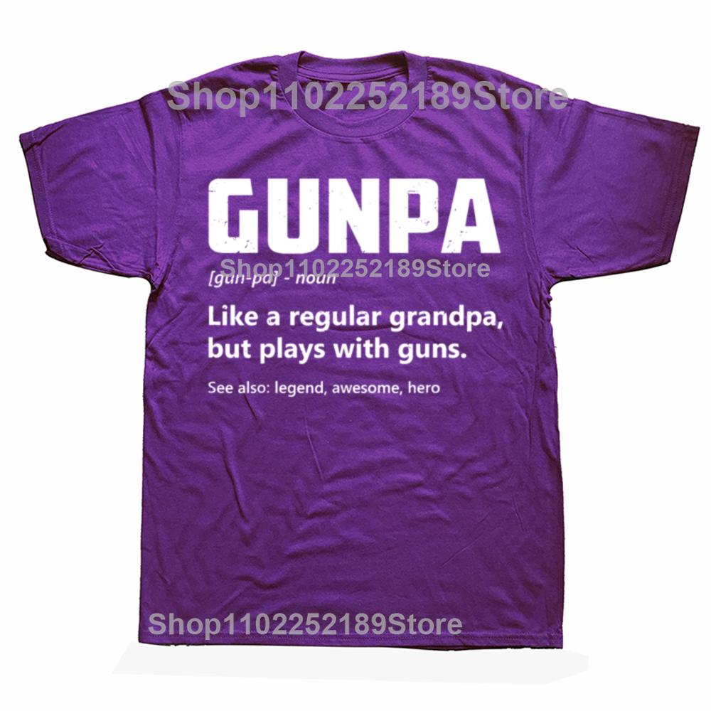 

Gunpa Definition Funny Gun Lover Grandpa Tshirts Men Womens Fashion Casual Tshirt 100 Cotton Loose Oversized T Shirt 4XL