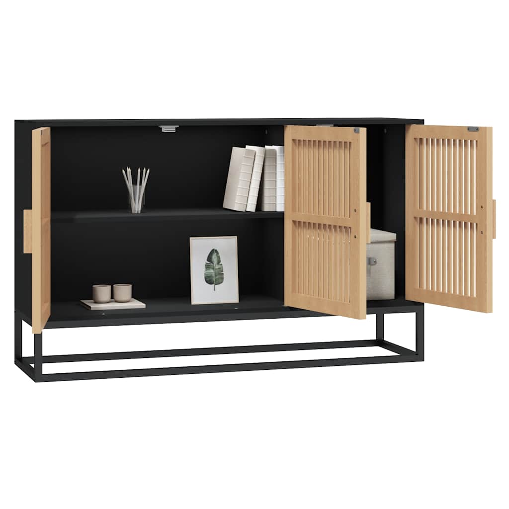 Sideboard Black 105 X 30 X 65 Cm Particleboard