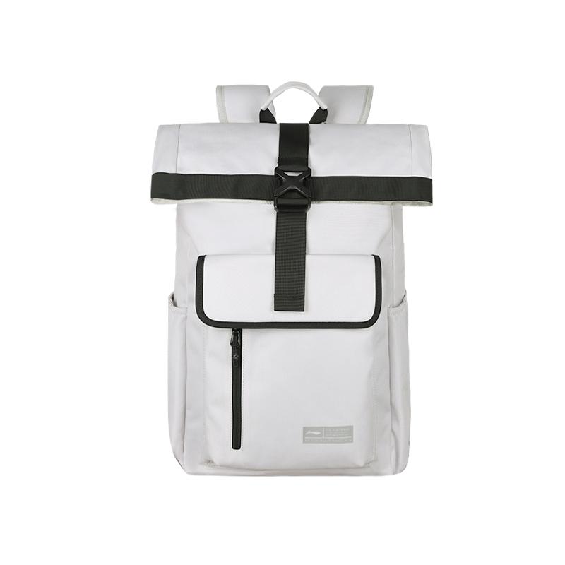 Li-Ning Business Sports Lightweight Large Capacity Backpack Kids Backpack Light-Gray YBSU209-3 Light Lime