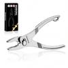Combination Slim 110mm Overall Serrated Wire Automotive Home Silver Pliers, Mini, Nose, Length, 2-Stage Adjustment, Tip, Deburring, Cutting,