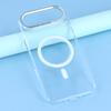JAUCASE For iPhone 17 Air Magnetic Case Clear PC Phone Cover with Rhinestone Lens Frame/AI Button