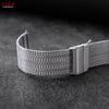 Thin Breathable Watchbands Stainless Steel Watch Bracelet Band Women Men Quick Release 20mm 22mm Strap for Samsung Galaxy Watch