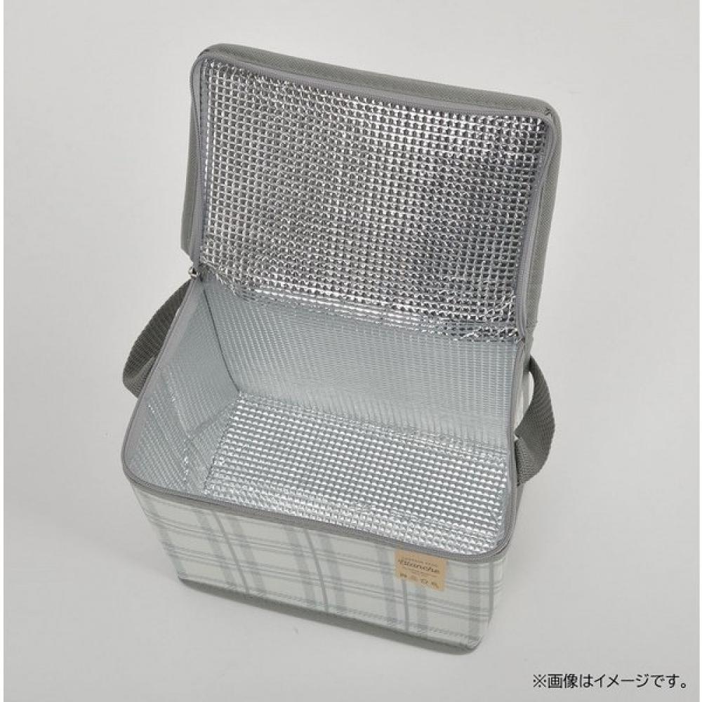 Captain Stag Ut 522 [insuLated Bag  CooLer Bag  FoLdabLe Storage Capacity  8 L  Gray Check bLanche]