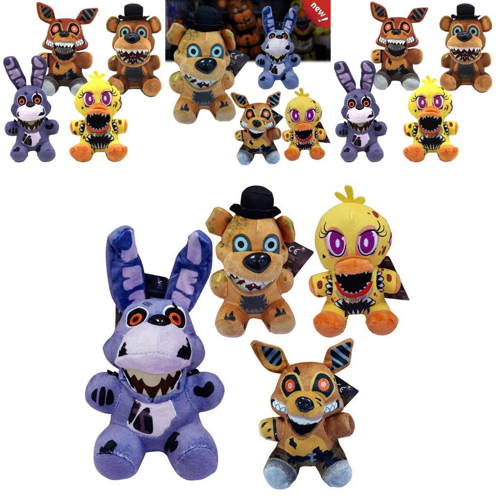 Entzückende Five Nights At Freddy's Plüschtiere mit Chica, Bonnie, Foxy und Freddy für Kinder
