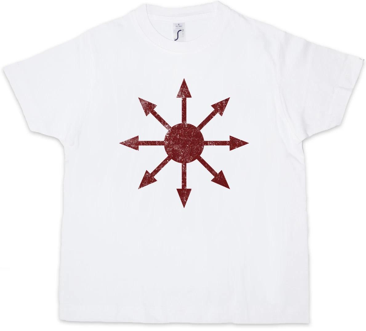 CHAOS SYMBOL II Kids Boys T-Shirt Goth Metal Cyber Hardcore Logo Gothic Punk USA 150