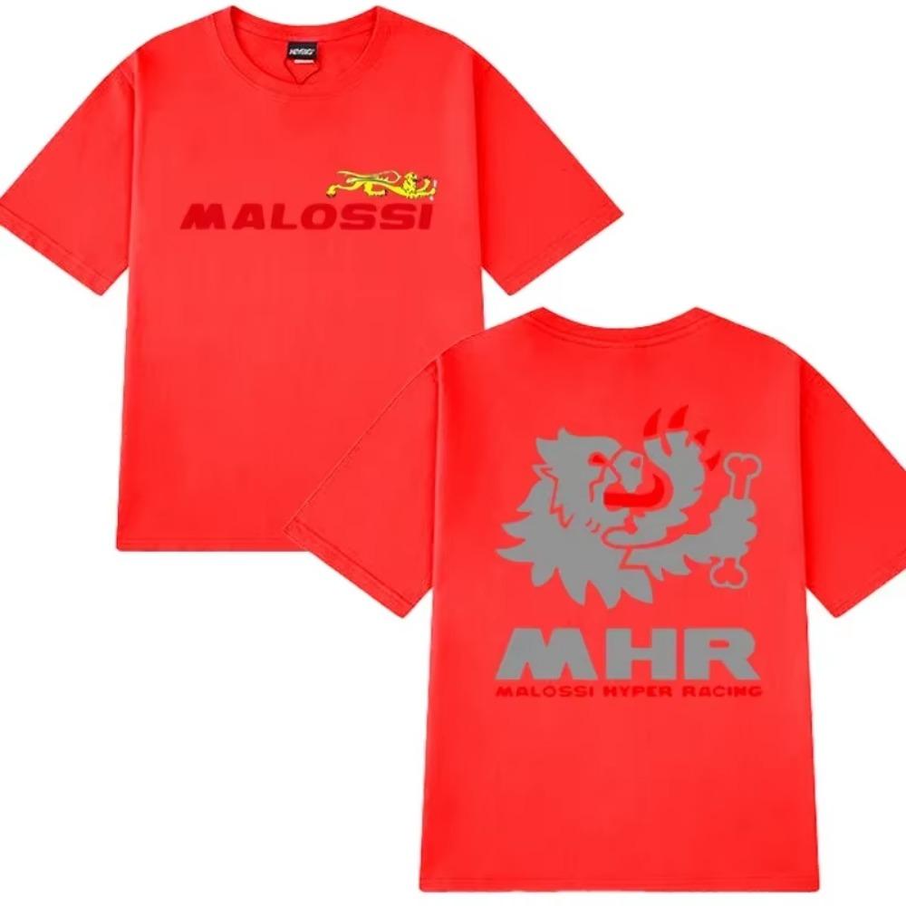 2025 New In Malossi Theme Double Sided Printed Short Sleeve T-shirts Men Women Harajuku Oversized  T Shirt Unisex  Tops