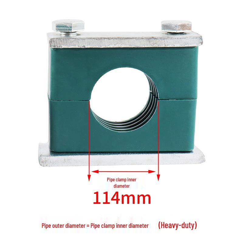 Heavy Duty Hydraulic & Marine Pipe Clamp - Double & Fixed Plastic Clamp