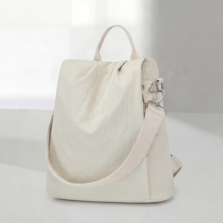 Simple Nylon Backpack Shoulder Handbag