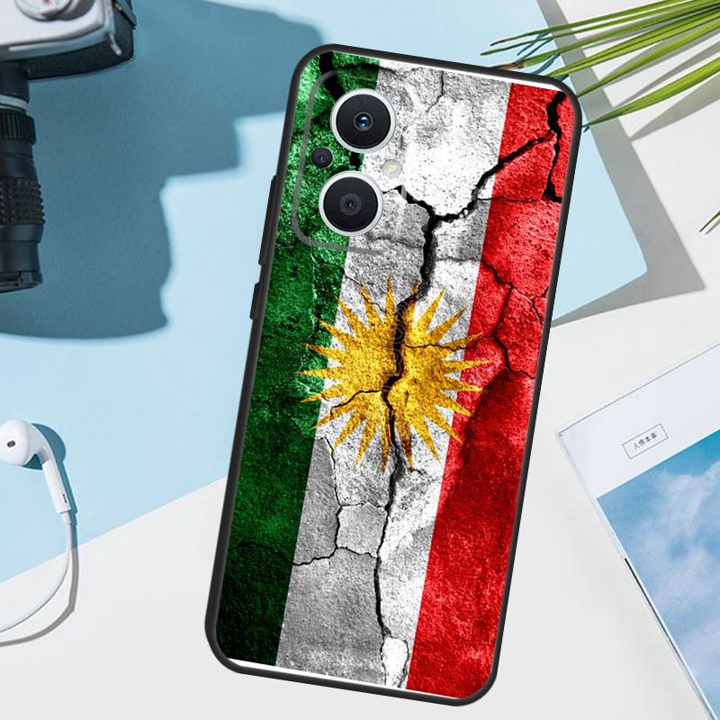 Kurdistan Flag Cover For OPPO Reno 8 7 Lite 10 11 12 13 14 Pro 11F 12F 13F 14F OPPO Find X8 X5 X9 Pro Case