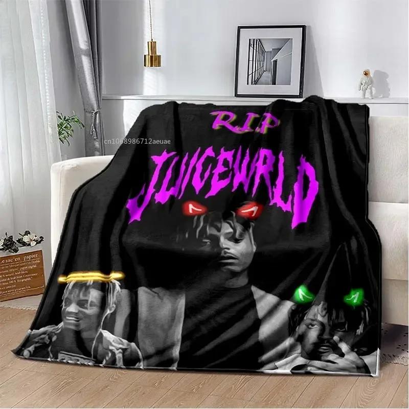 Album Rapper Juice Wrld 999 Blanket Poster Art Printed Flannel Blanket Soft Bedspread Sofa Warming Cover Gift for Music Fans